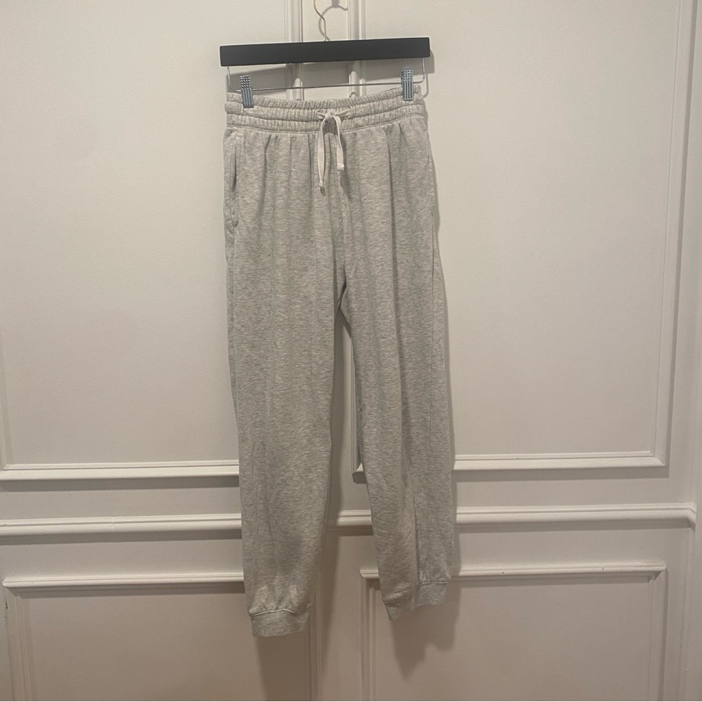 H&M Heather Gray Jogger Sweatpants Men's XS Drawstring Pockets EUC
